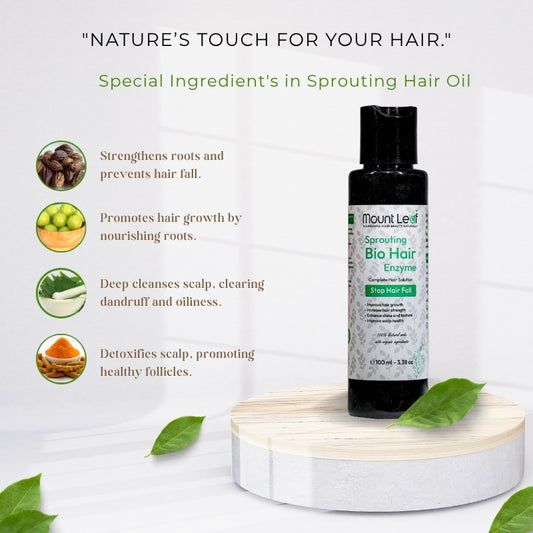 Sprouting Hair Oil | Ayurvedic Oil for Hair Growth & Thickness