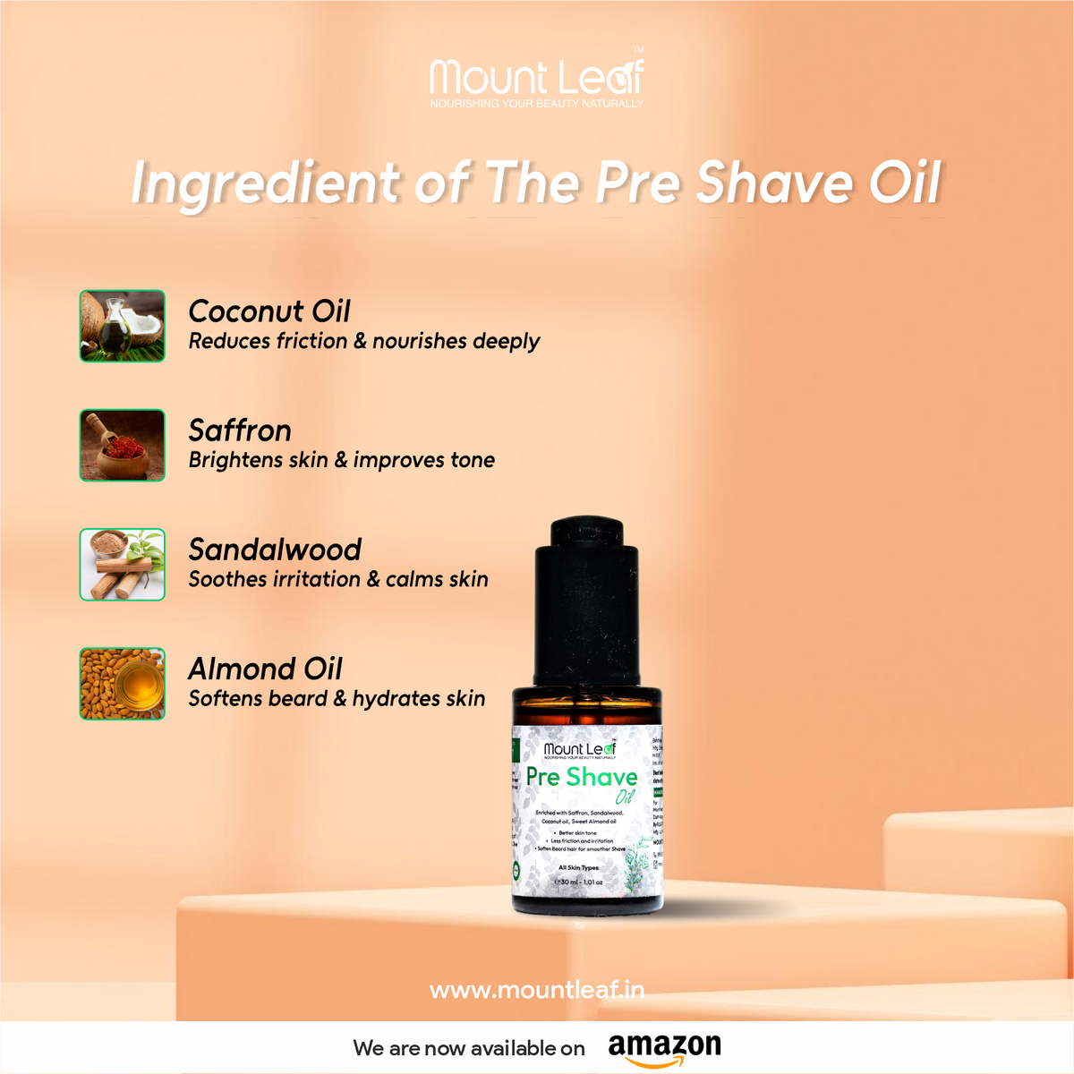 Pre Shave Oil | Ayurvedic Formula for Smooth & Safe Shaving